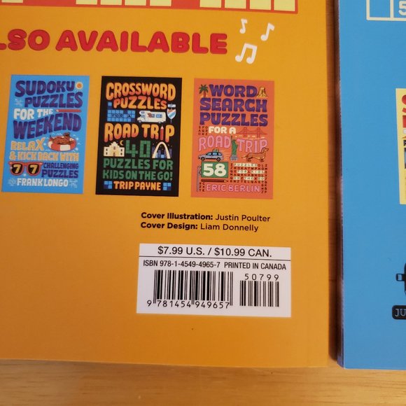 Crossword + Sudoku Puzzles for the Weekend Paperback Books (Set of 2) - Picture 3 of 6